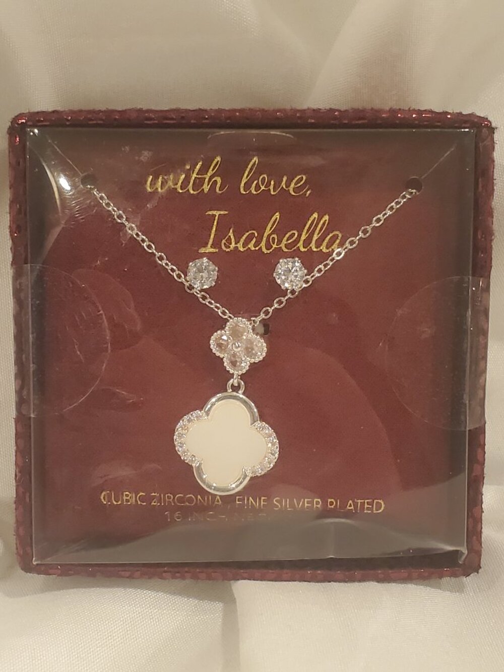 with love, Isabella necklace & earring set